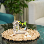 TIMBER KALA'S DRIFTWOOD WOODEN HOUSE WITH PATIO FOR DECOR