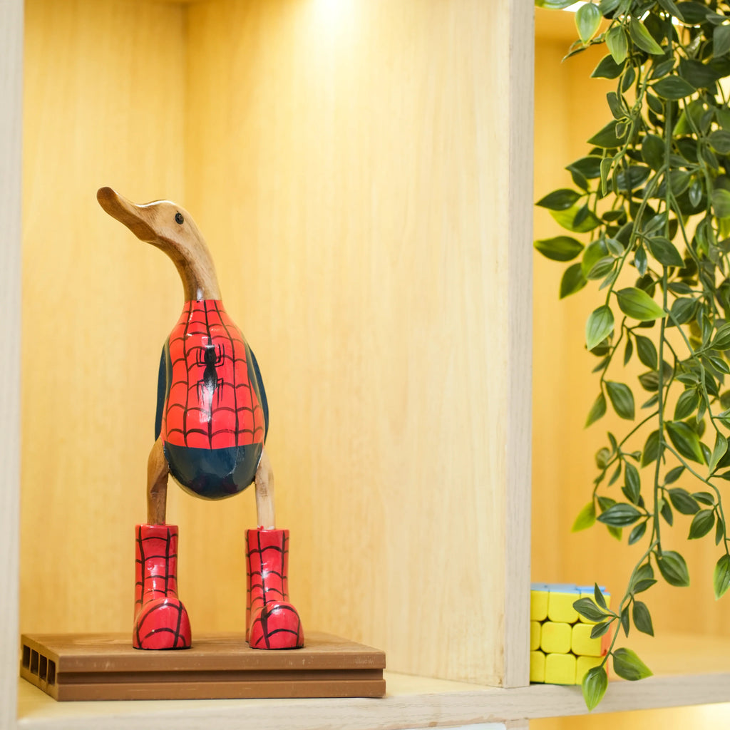 TIMBER KALA'S SMALL SPIDERMAN SWAGGER DUCKS FOR DECOR