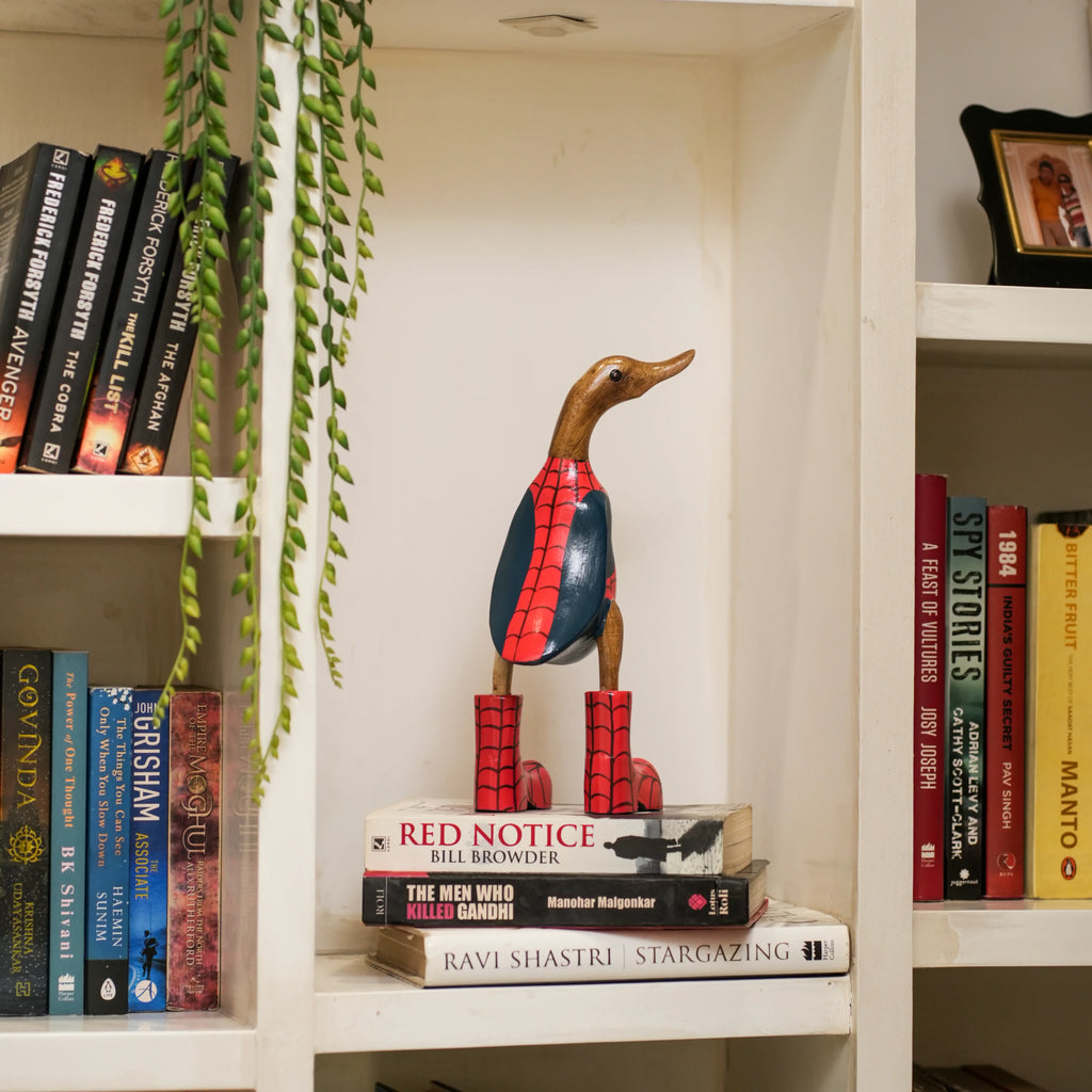 TIMBER KALA'S SMALL SPIDERMAN SWAGGER DUCKS FOR DECOR