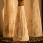 TIMBER KALA'S PLEATED PILLAR FOR CANDLES