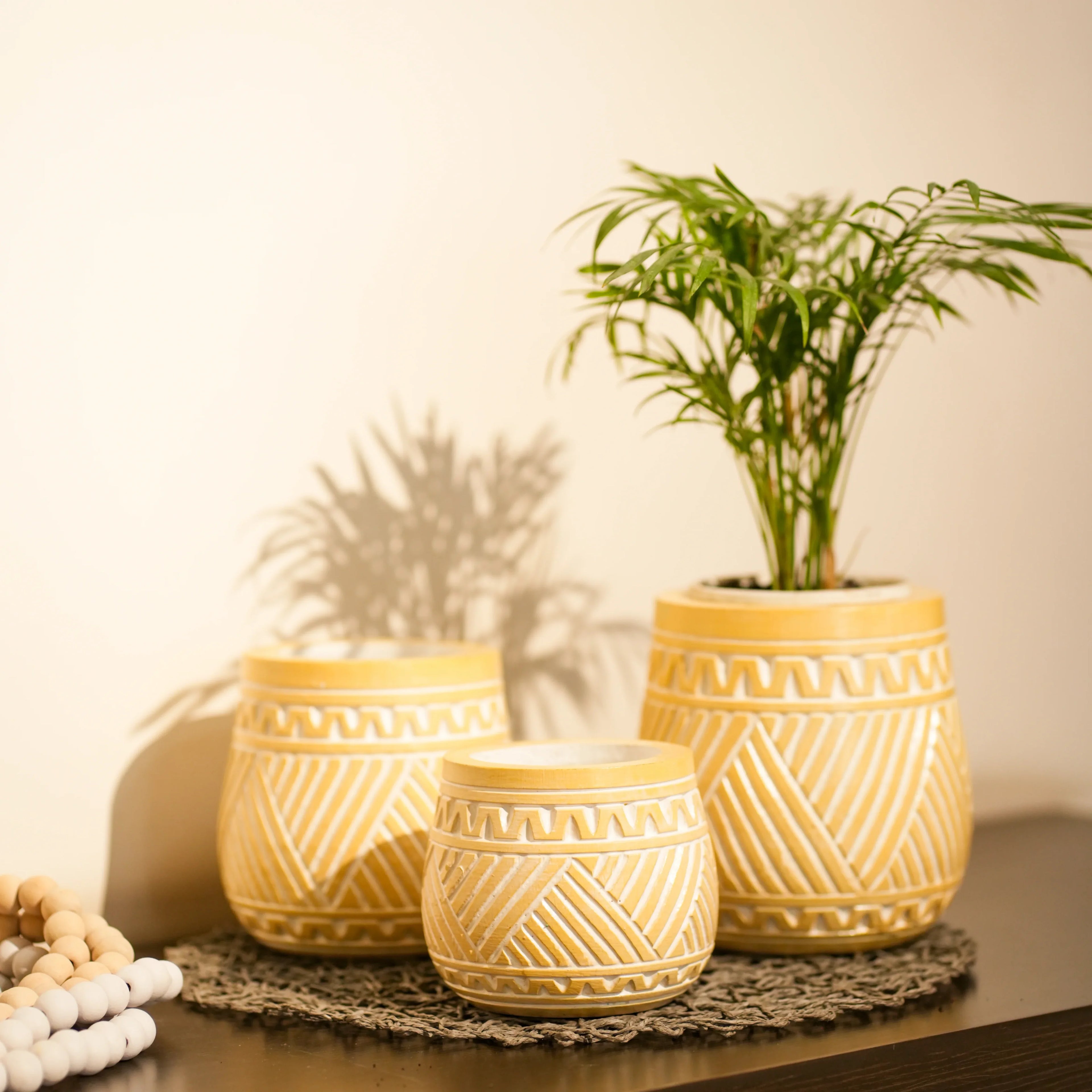 TIMBER KALA'S HANDCRAFTED POT SET FOR DECOR