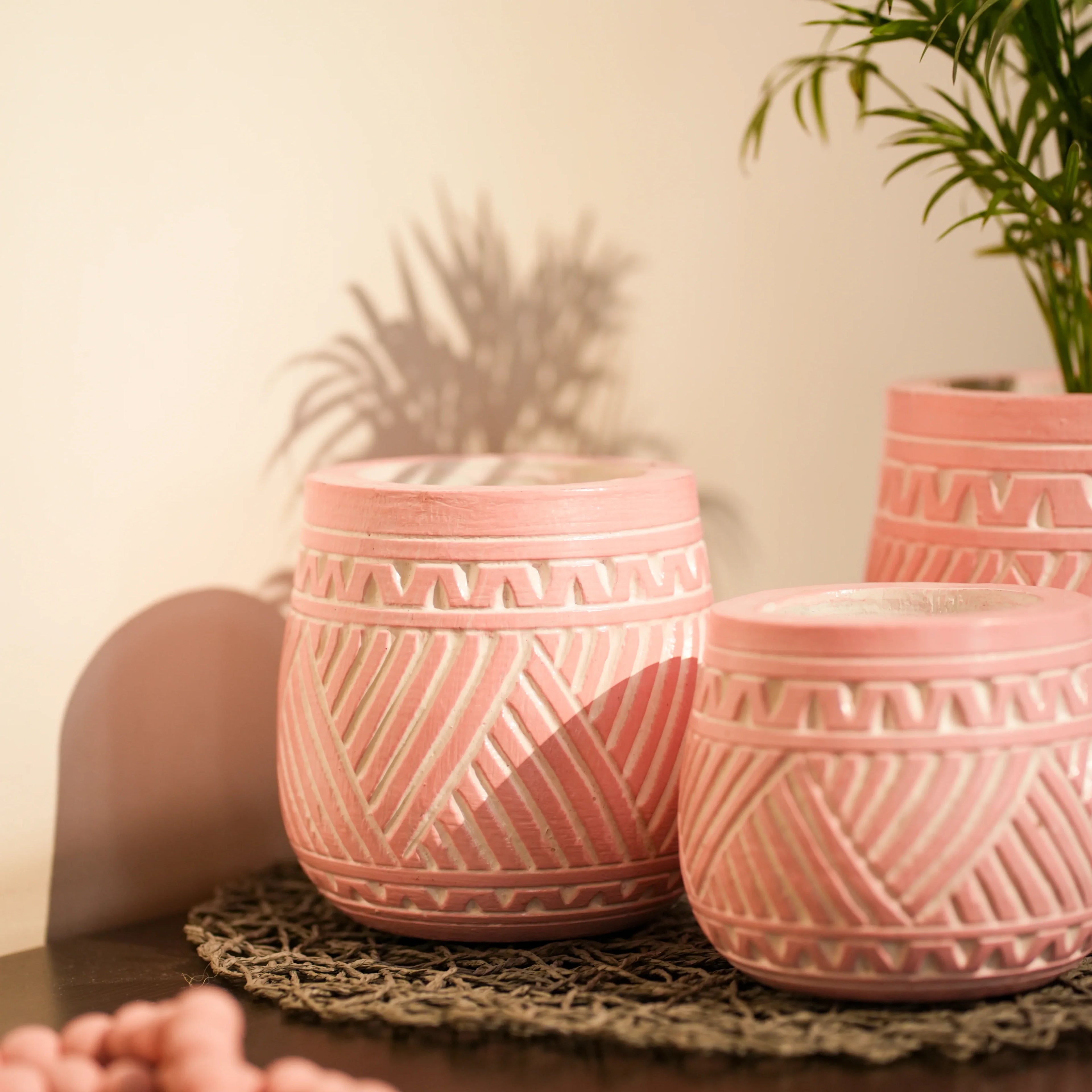 TIMBER KALA'S HANDCRAFTED POT SET FOR DECOR