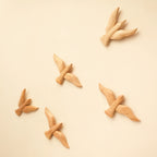 TIMBER KALA'S SINGLE WOODEN SPARROW FOR DECOR