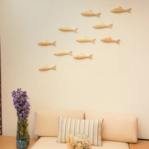 TIMBER KALA'S SINGLE WOODEN FISH FOR DECOR