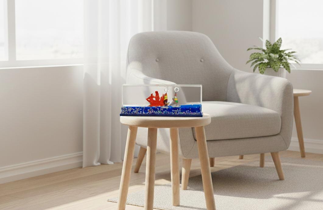 Unsinkable Ship Liquid Motion Bubbler – Titanic Themed Stress Relief Desk Toy